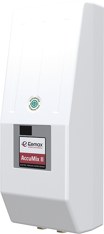 EEMAX AM004120T: 3.5kW 120V, Designed for use in Code-Compliant ASSE 1070-2004 Applications. Bottom 1/2inch compression Fittings, AccuMix electric tankless water heater (REPLACES MB004120T)