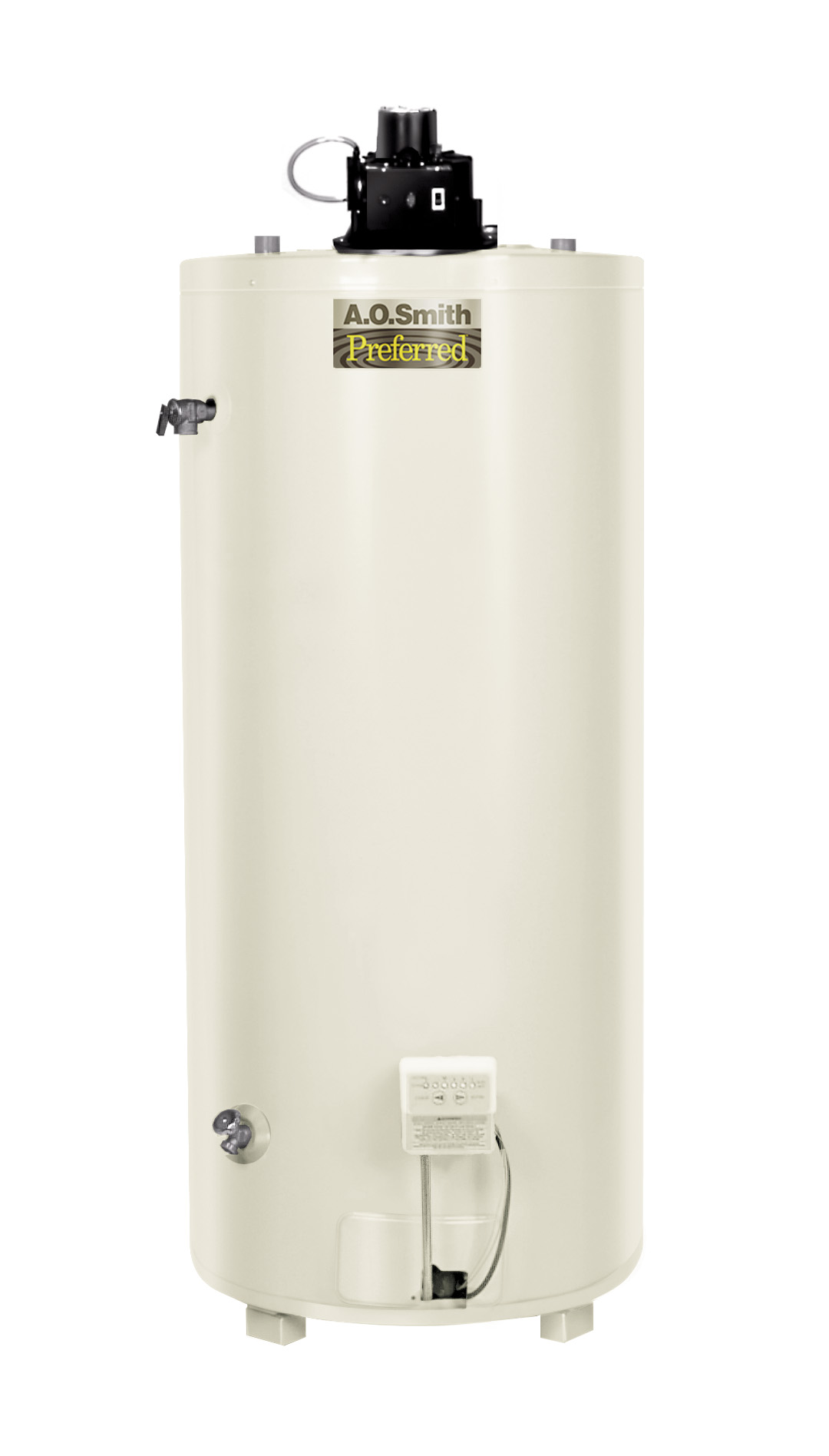 AO SMITH BTF-80: 74 GALLON, 76,500 BTU, 4" VENT, CONSERVATIONIST POWER VENT SINGLE FLUE, NATURAL GAS COMMERICAL WATER HEATER