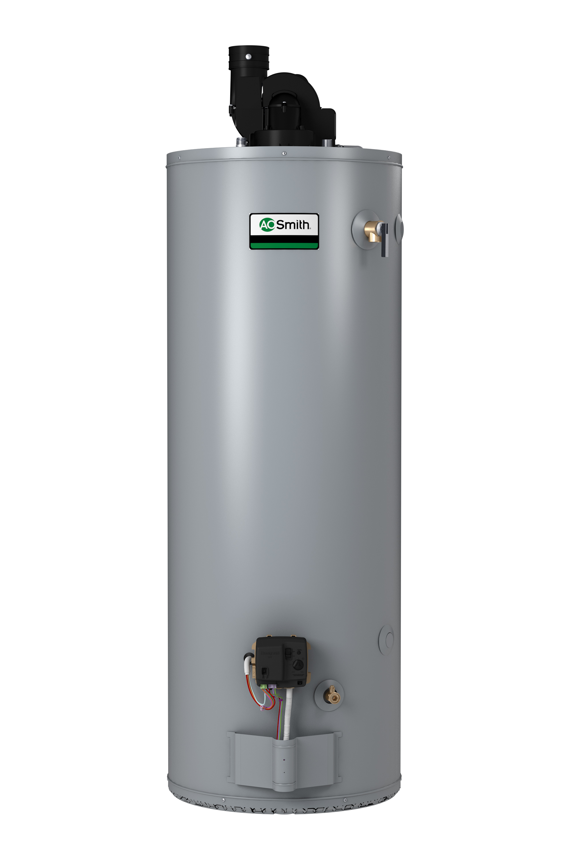 AO SMITH BPD-80: 75 GALLON, 76,000 BTU, 3" OR 4" VENT, CONSERVATIONIST POWER DIRECT VENT, SINGLE FLUE, NATURAL GAS COMMERICAL WATER HEATER, GOOD TO 10,100' ALTITUDE