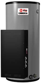 RHEEM E120-18-G: 120 GALLONS, 18.0KW, 208 VOLT, 50 AMPS, 3 PHASE, 6 ELEMENT, NON-ASME HEAVY DUTY COMMERCIAL ELECTRIC WATER HEATER