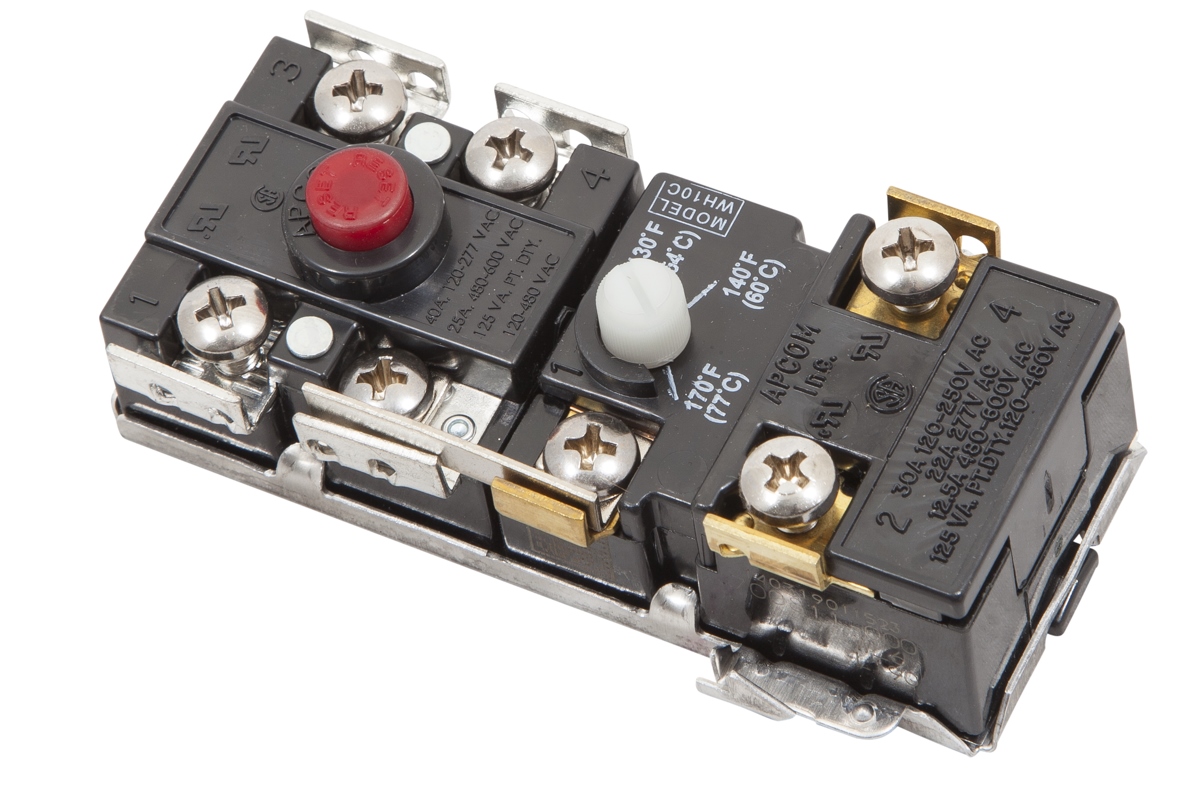 AO SMITH 100111302:K,THERMOSTAT W/ECO,WH10C,APCOM,UPPER (replaces 9006584015)