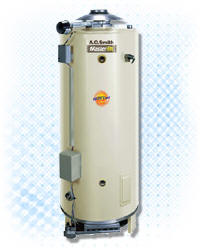 AO SMITH BTR-200A-LP: 100-GALLON, 199,000 BTU, ASME, LP (PROPANE), 6" VENT WATER HEATER